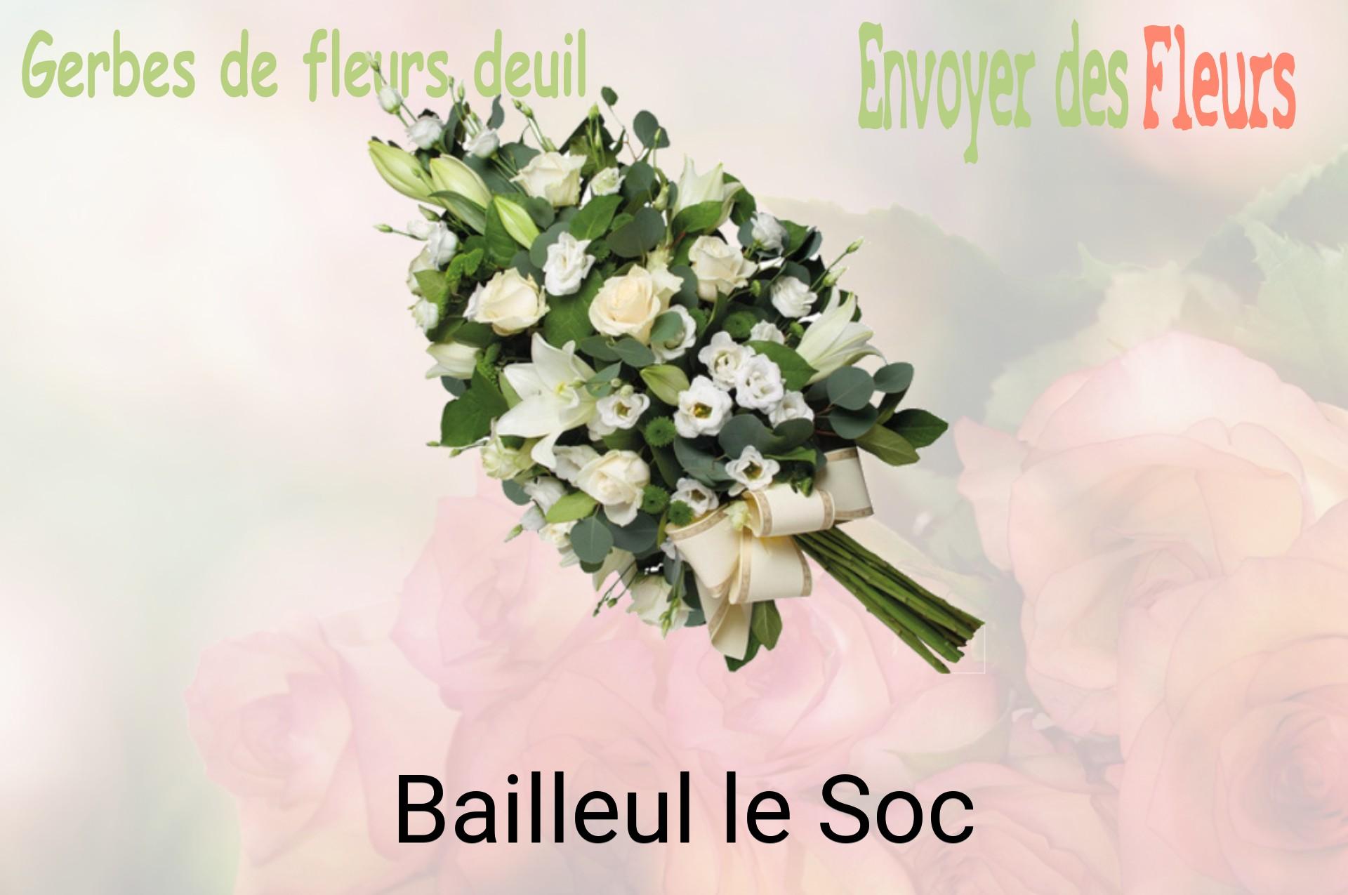 Gerbe de fleurs de deuil livrée à Bailleul-le-Soc